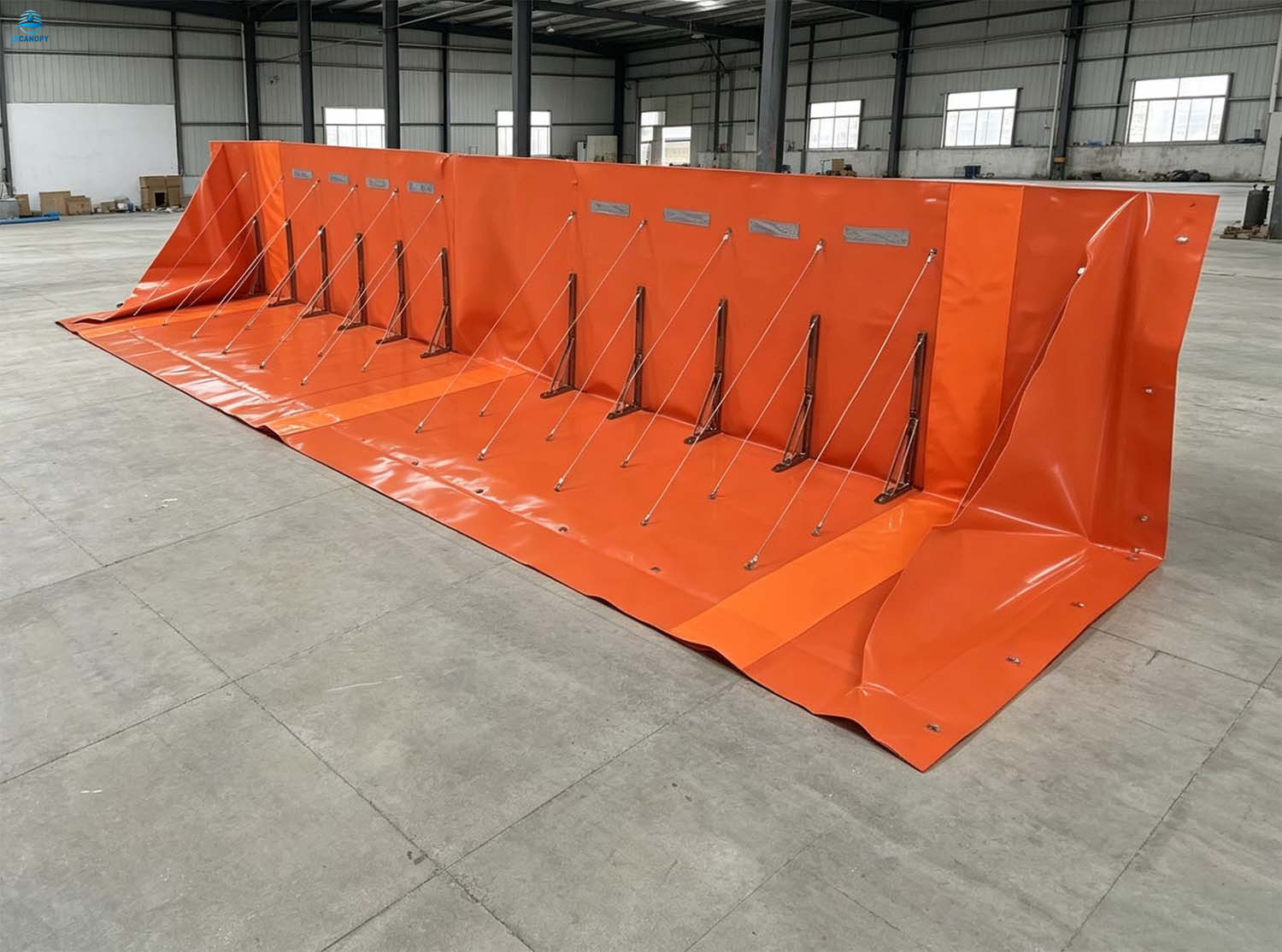 Residential Flood Barrier with Door