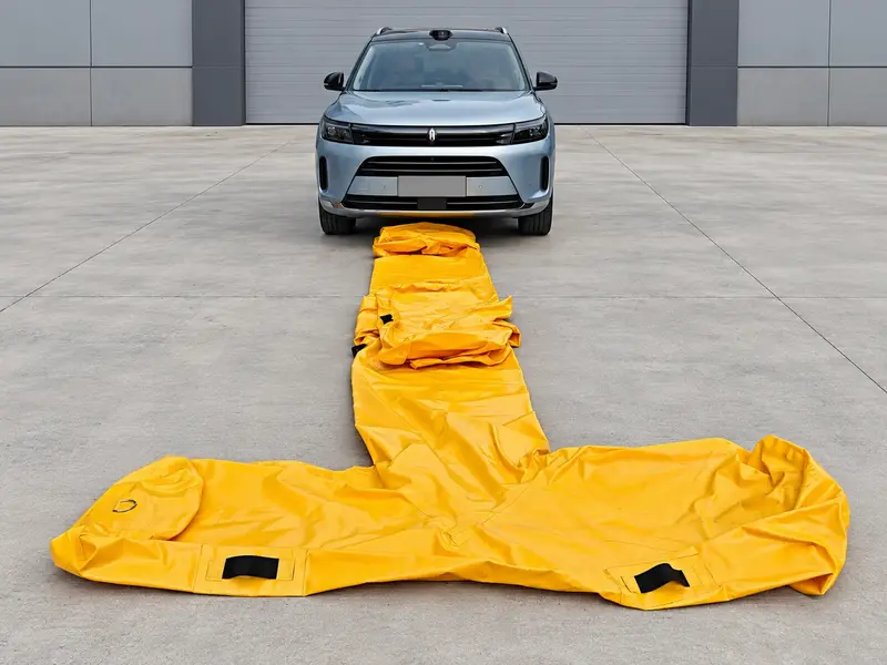 Inflatable Vehicle Flood Protection System