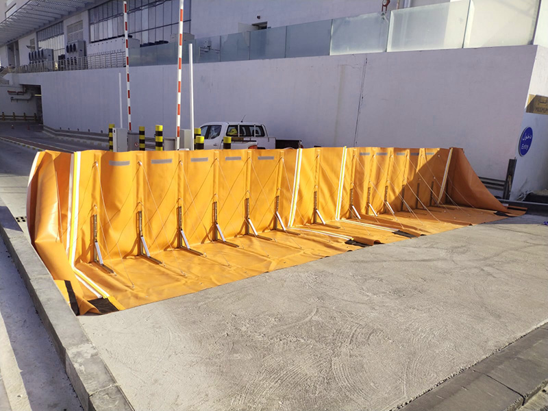 flood barrier for garage and basement entrance