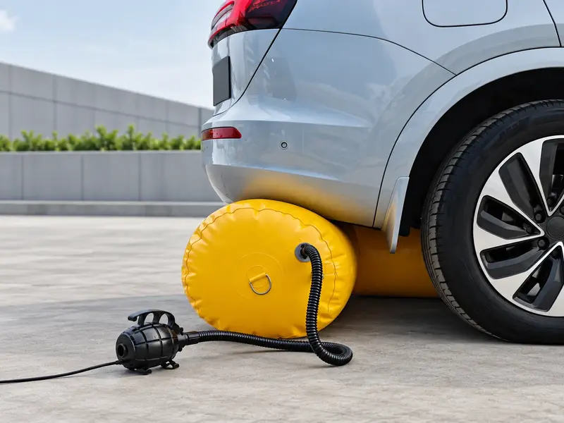 Inflatable Vehicle Flood Protection System