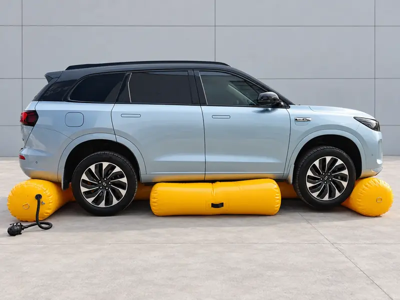 Inflatable Vehicle Flood Protection System