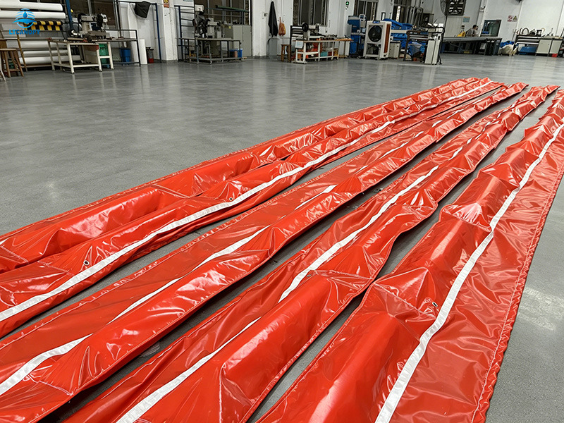 Curtain Boom ASTM Standard | PVC Oil Containment Boom Barrier