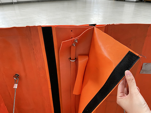 Flood barrier customized for corner6