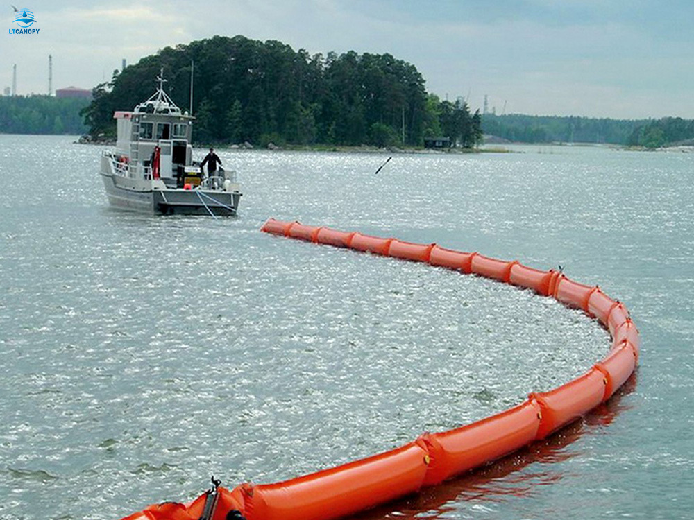 Curtain Boom ASTM Standard | PVC Oil Containment Boom Barrier