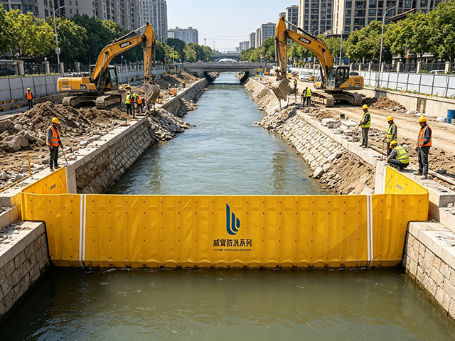 flood barrier for river